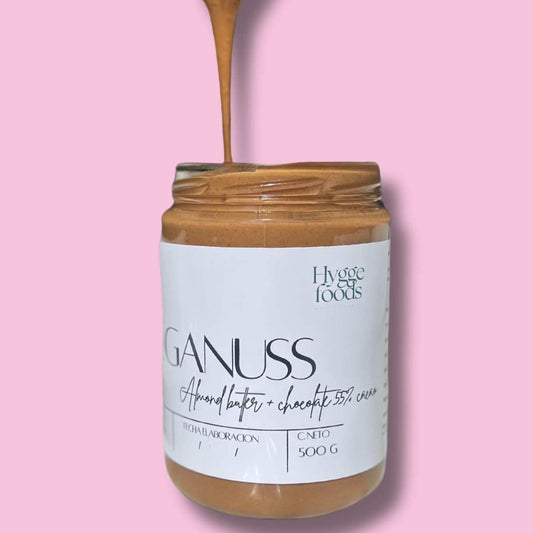 Belganuss sin azúcar: mantequilla de almendra con chocolate belga 55% cacao