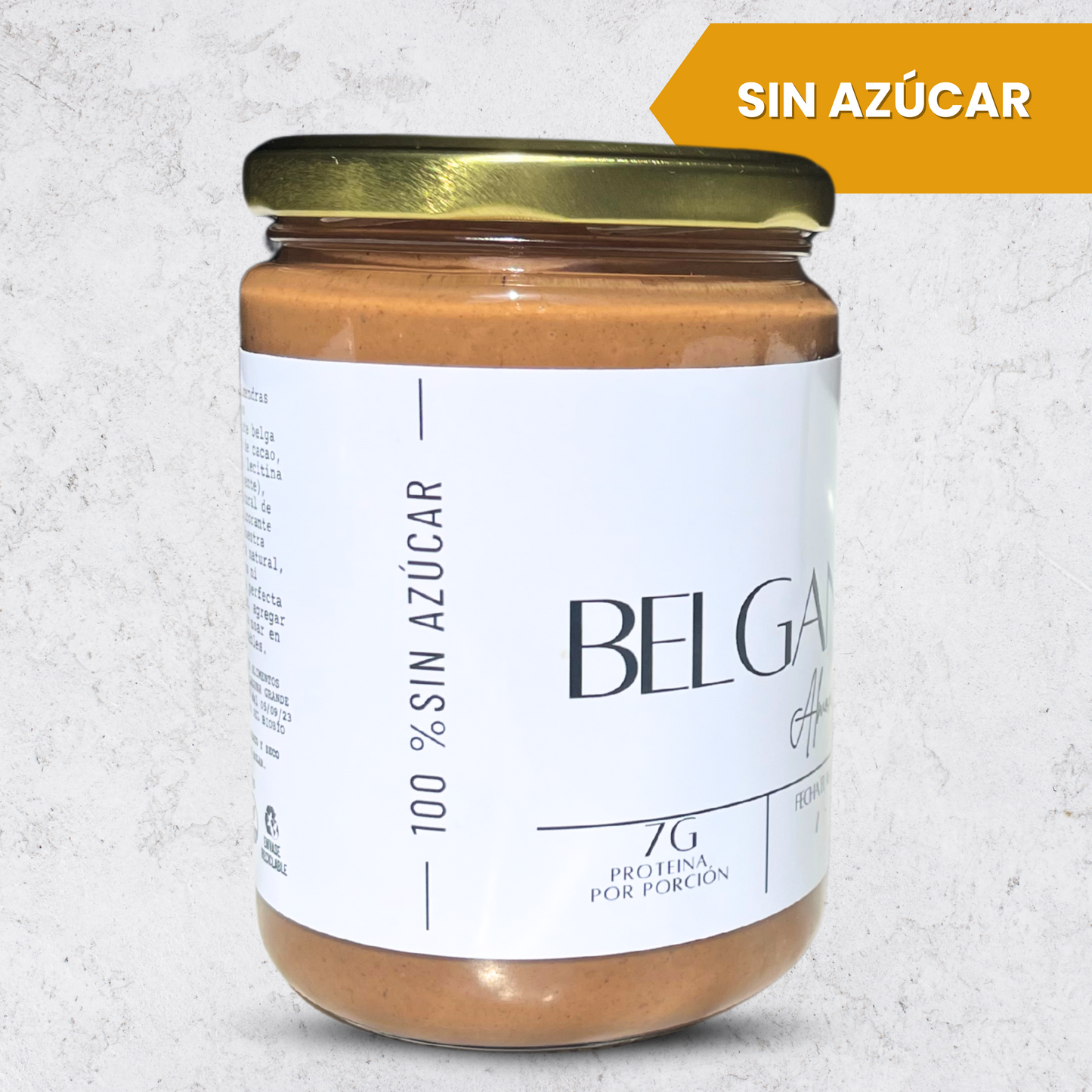 Belganuss – Mantequilla de Almendra & Chocolate Belga 55% cacao (500g)
