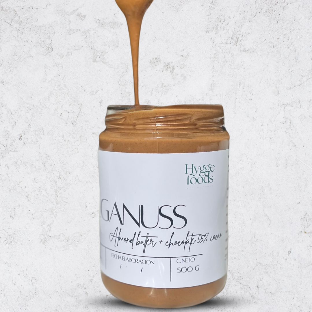 Belganuss – Mantequilla de Almendra & Chocolate Belga 55% cacao (500g)