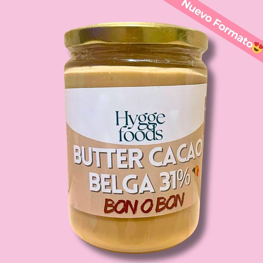 MANTEQUILLA CHOCOLATE BLANCO BELGA 31% BONBON SIN AZÚCAR