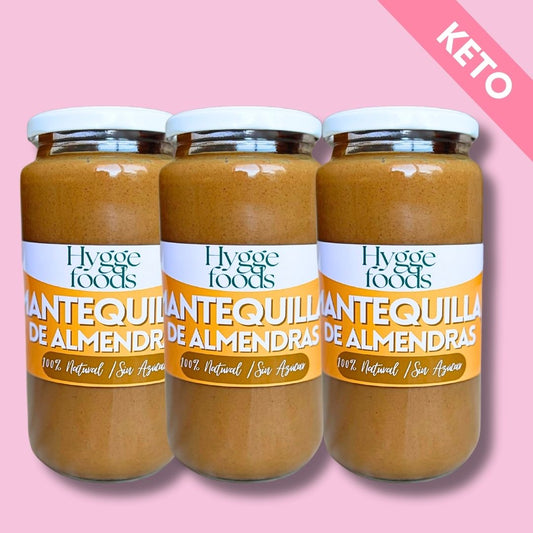 Pack 3 kg Mantequilla de Almendras Tostadas 100% natural sin azúcar