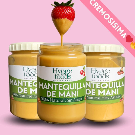 PACK 3 KG Mantequillas de maní 100% Natural + Envío GRATIS