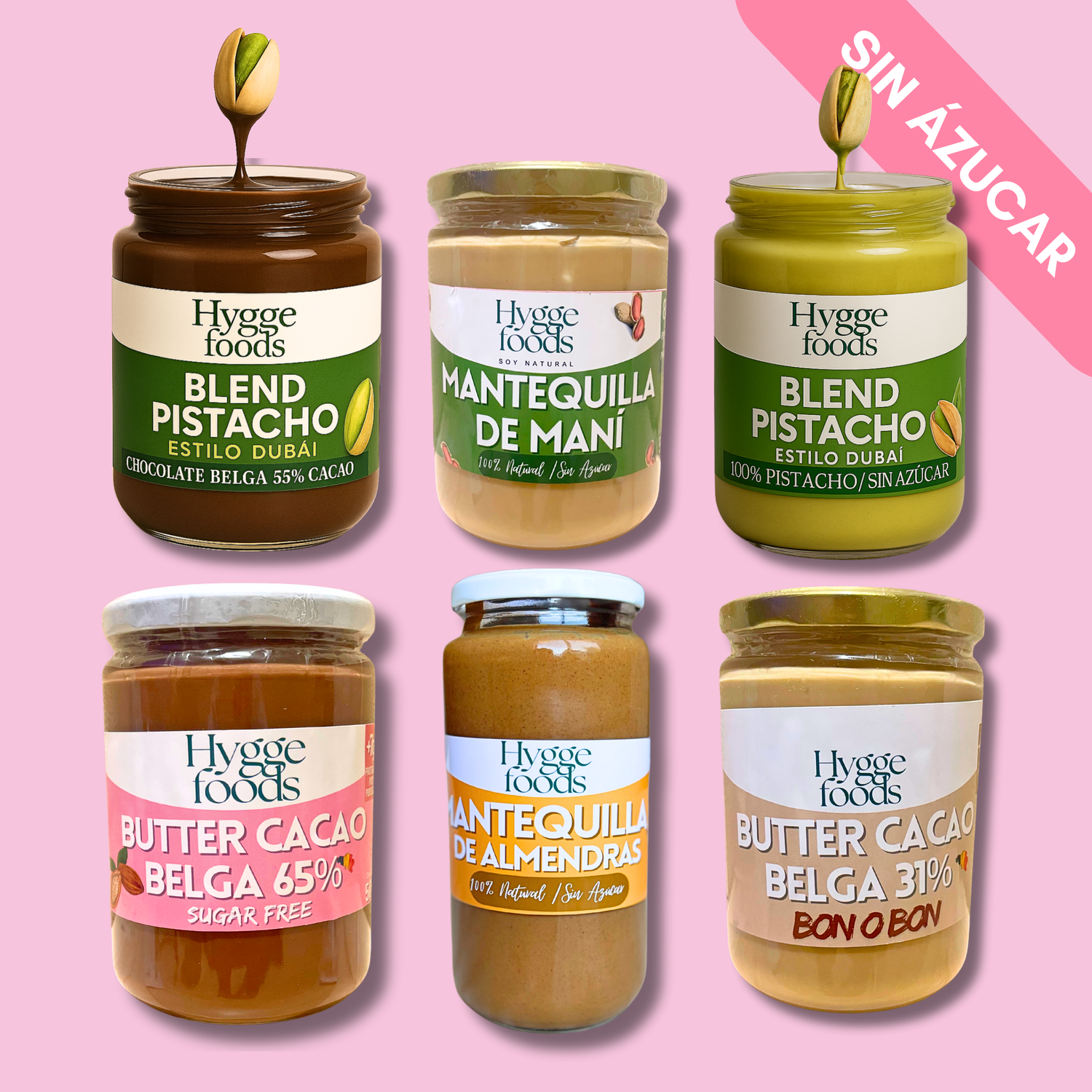 Mantequillas de frutos secos 100% Naturales