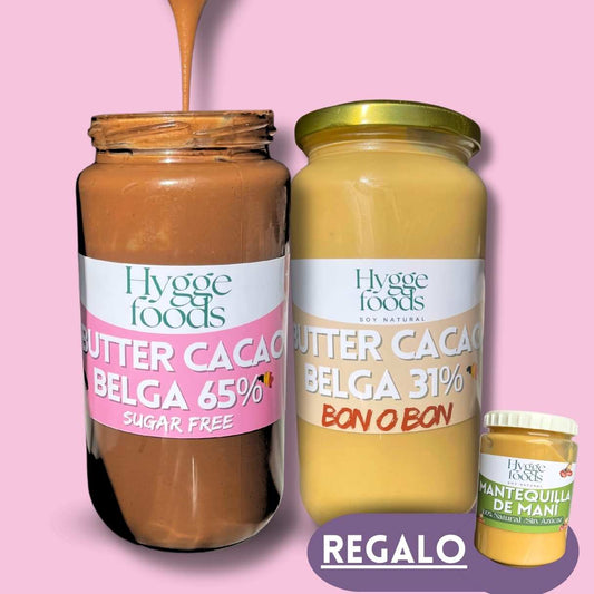 PACK CHAO ANTOJOS XL: MANTEQUILLA BELGA 65 Y BONBON 31% CACAO + REGALO+ Envio GRATIS