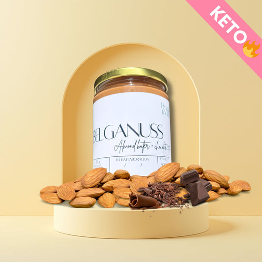 Belganuss Sugar FREE – Mantequilla de Almendra & Chocolate Belga 55% cacao