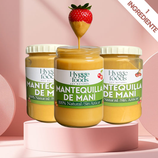 Pack 3 Mantequillas de maní 100% Natural