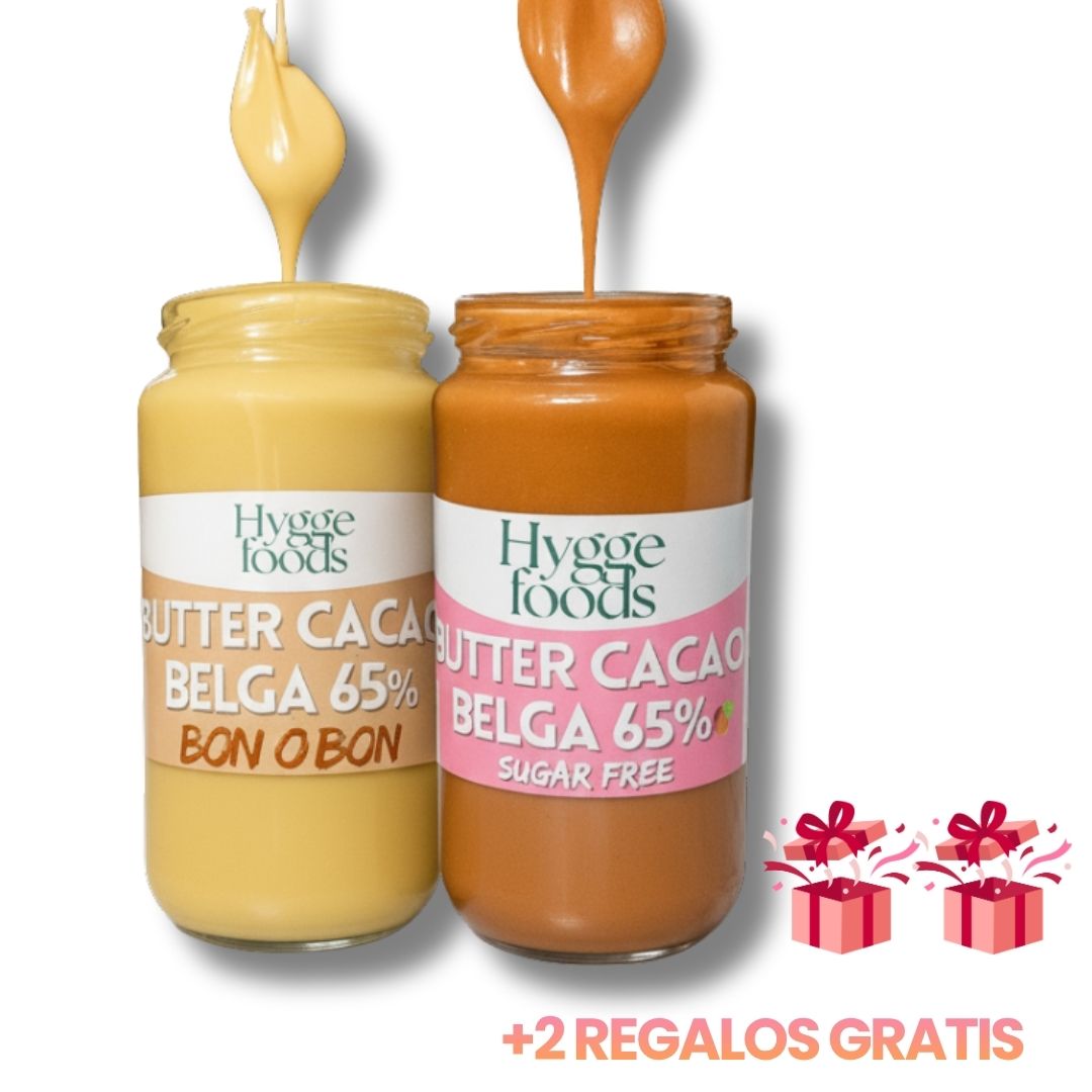 PACK CYBER Bye Antojos 30 días: Mantequillas de maní con chocolate belga + Regalo