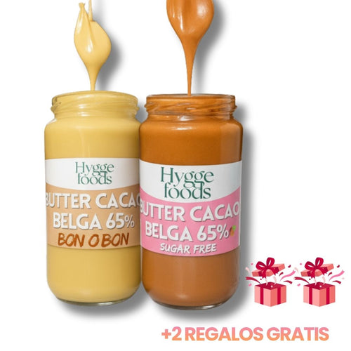 PACK CYBER Bye Antojos 30 días: Mantequillas de maní con chocolate belga + Regalo