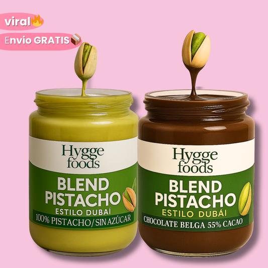 CYBER PACK PISTACHO DUBAI: MANTEQUILLA DE PISTACHO CON CHOCOLATE BELGA SIN AZUCAR + ENVÍO express
