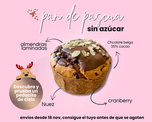 Pack 3 Pan de pascua SIN AZÚCAR